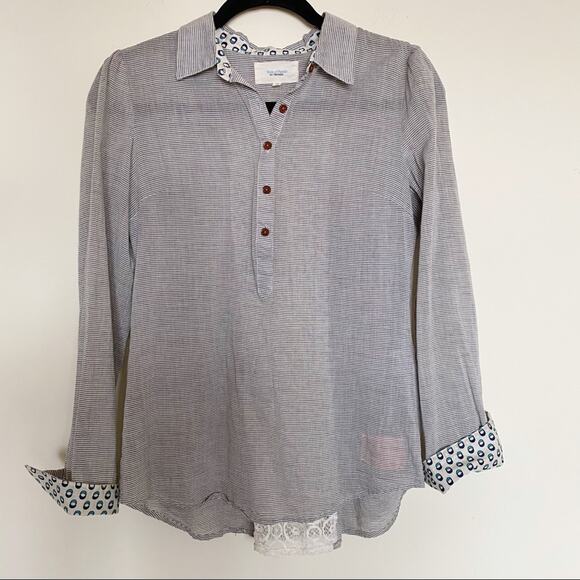 Birds Paradis Trovata | Button Down Lace Shirt - Picture 1 of 9